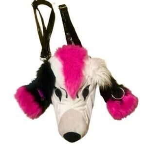 KREEPSVILLE 666 OFFICIALLY LICENSED ELVIRA GONK PLUSH POODLE DOG BACKPACK BAG